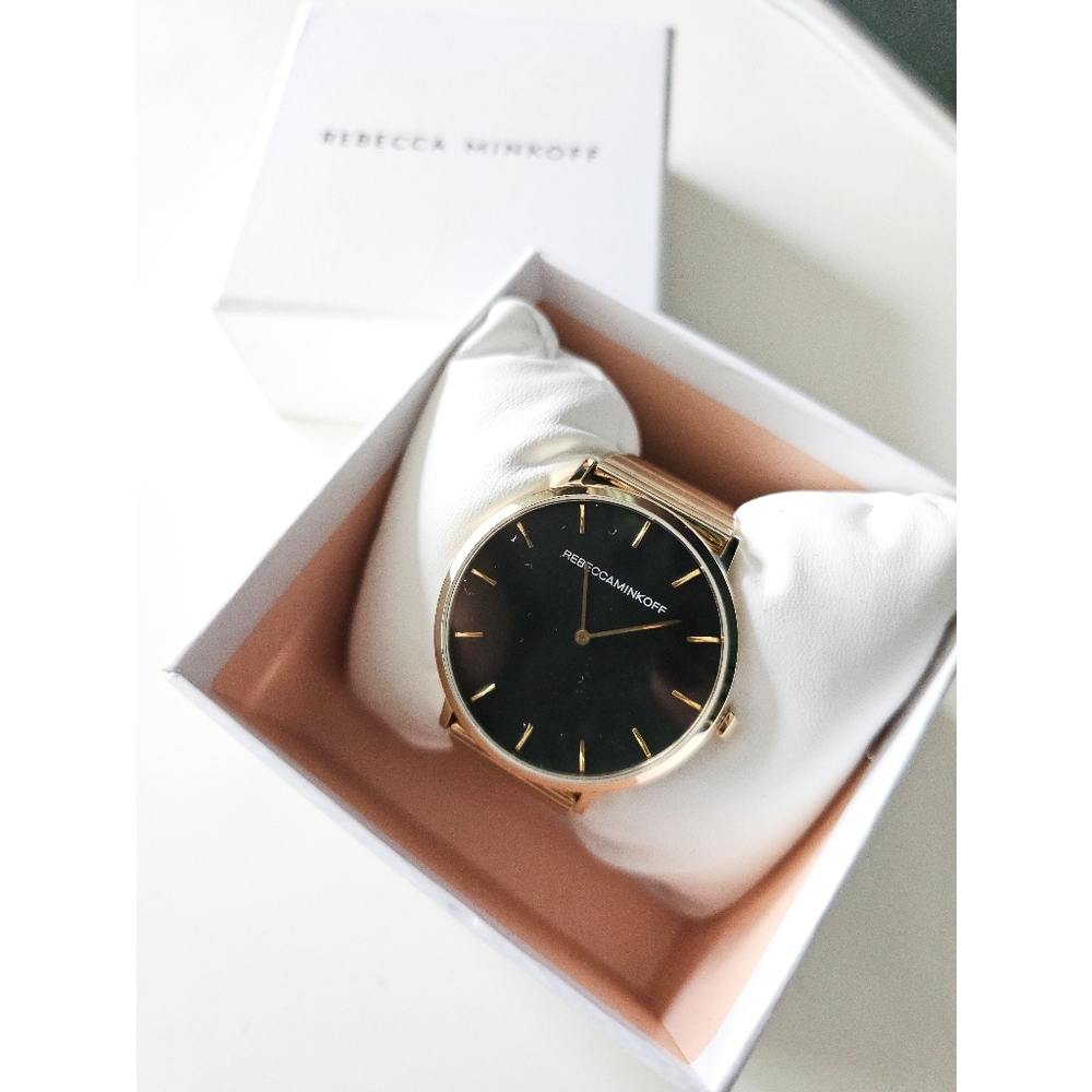 Rebecca Minkoff | Major Quartz Stainless Steel Strap Watch
